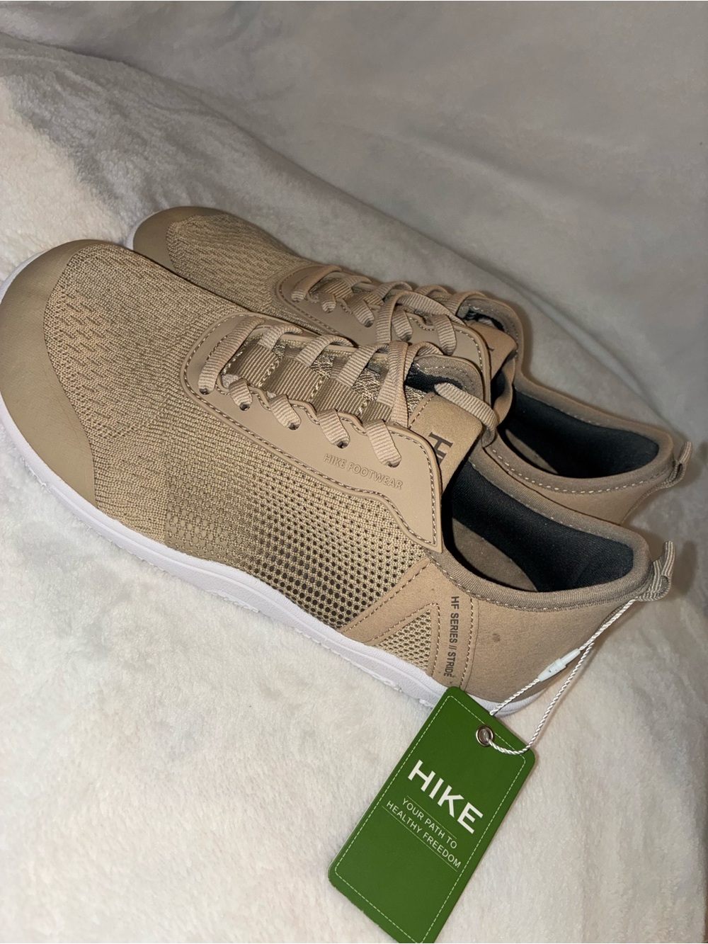 HIKE Women's Tan Athletic Sneakers — Lightweight Comfort